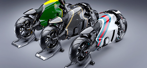 Moto Esportiva 'C-01' tem design futurista inspirado nas Lotus F1 da década de 60