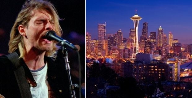 Kurt Cobain e Seattle, cidade importante para ele e o Nirvana