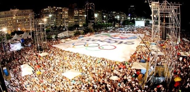 Festa no anúncio das Olimpíadas Rio 2016