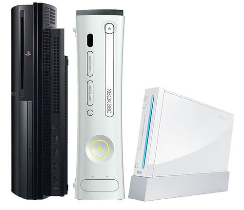 PlayStation 3, Xbox 360 e Nintendo Wii