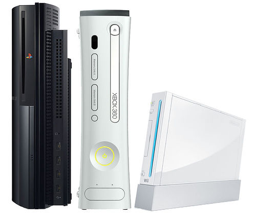 PlayStation 3, Xbox 360 e Nintendo Wii PlayStation 3, Xbox 360 e Nintendo Wii