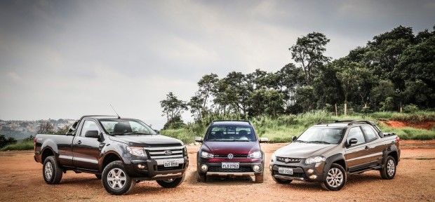 Nova Saveiro Cross e Ford Ranger Sport 2014 vs. Nova Strada Adventure 2014; Veja o teste