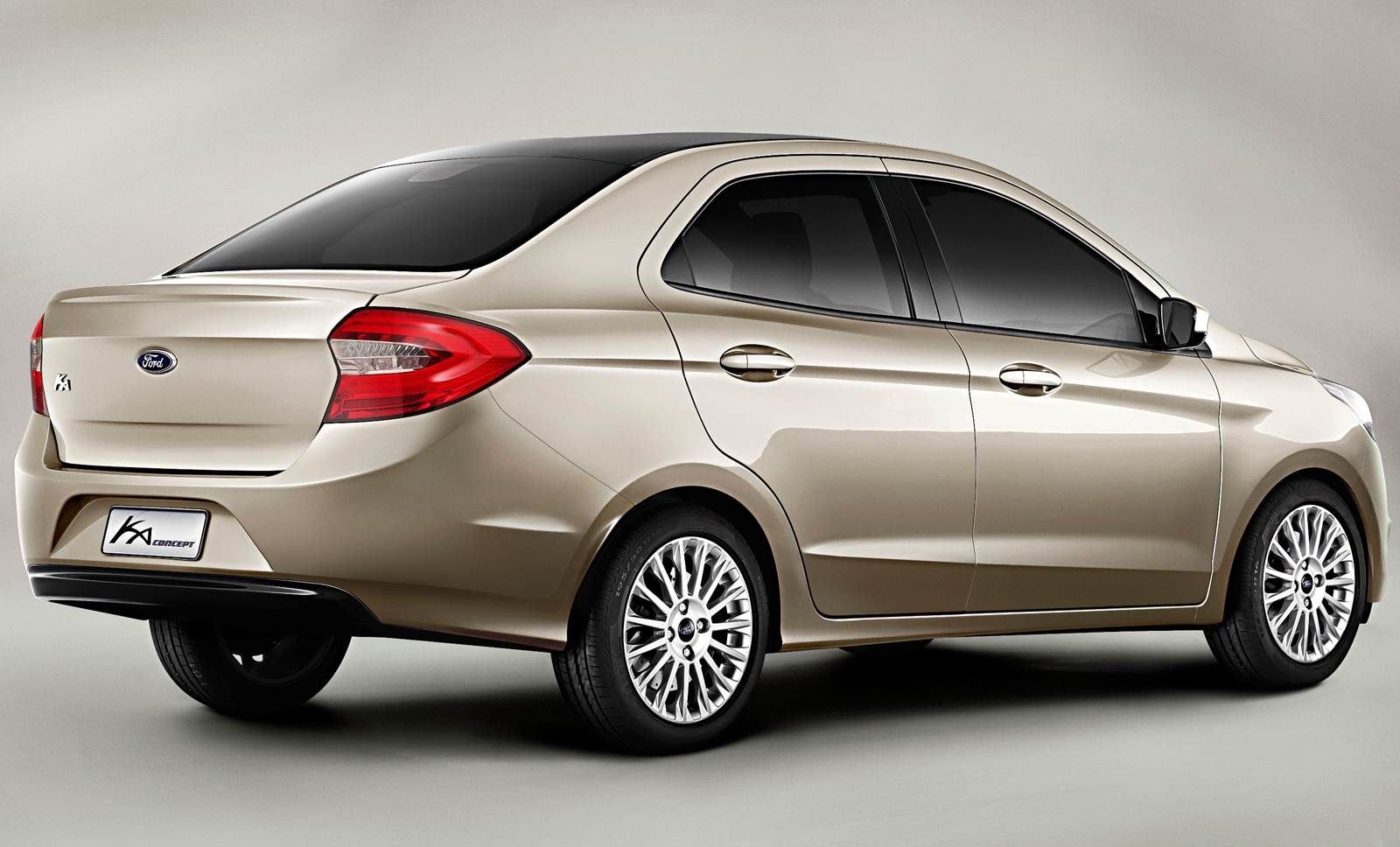 Traseira do Novo Ford Ka 2015 Sedan