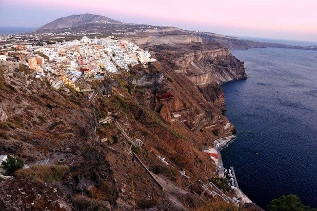 Entorno da cidade de Santorini Entorno da cidade de Santorini