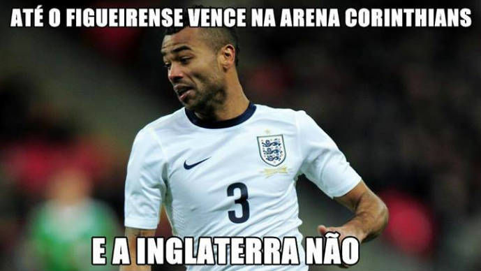 Meme Inglaterra perdendo no Itaquerão