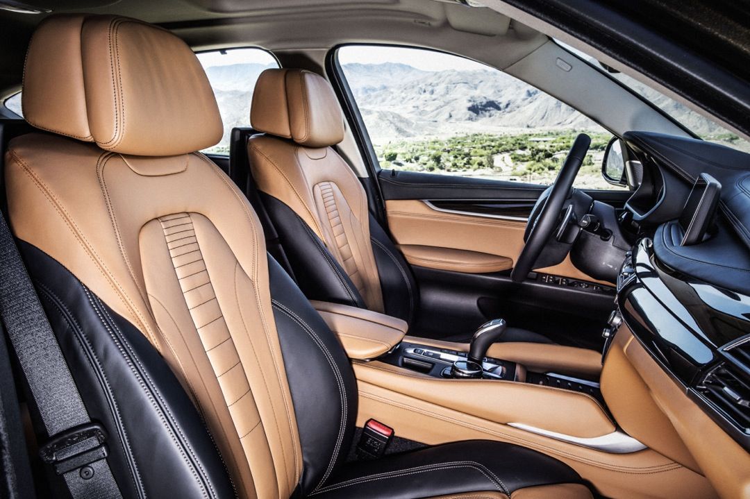 Detalhe dos bancos da nova BMW X6 2015 Detalhe dos bancos da nova BMW X6 2015