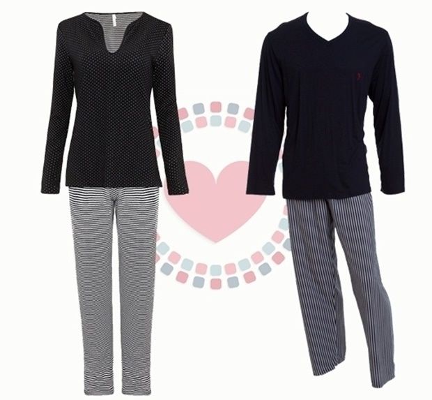 PIJAMAS PRETO E BRANCO