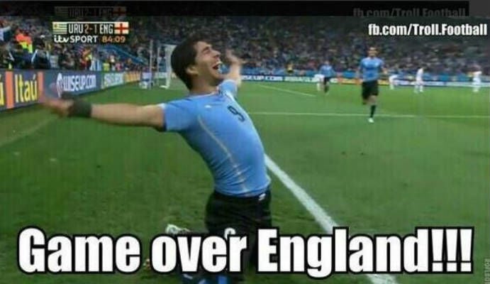 Meme Uruguai vs. Inglaterra