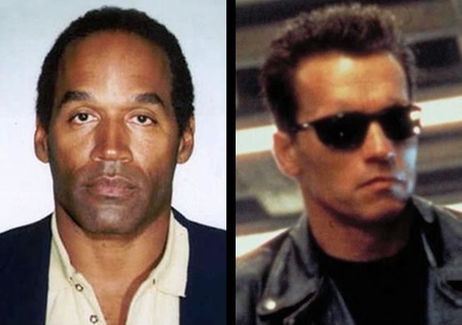 Em 'O Exterminador do Futuro', Arnold Schwarzenegger quase perdeu o papel para O.J Simpson Em 'O Exterminador do Futuro', Arnold Schwarzenegger quase perdeu o papel para O.J Simpson