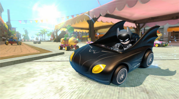 Batman no game "Mario Kart"