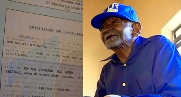 O homem mais velho do mundo pode ser um brasileiro; Cearense diz ter 126 anos! O homem mais velho do mundo pode ser um brasileiro; Cearense diz ter 126 anos!