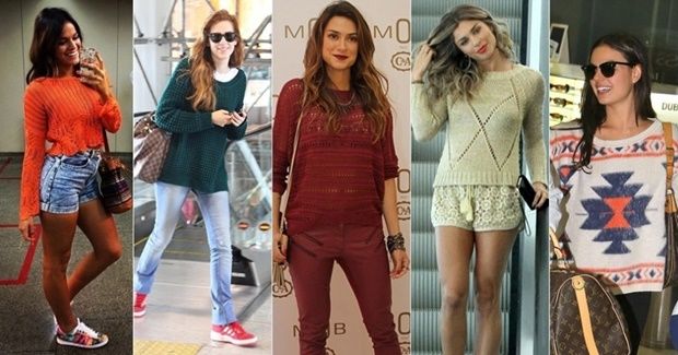 Dicas de moda feminina para usar blusa de tricô no Inverno Dicas de moda feminina para usar blusa de tricô no Inverno