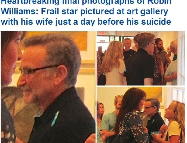 Daily Mail divulga as últimas fotos de Robin Williams um dia antes de sua morte!
