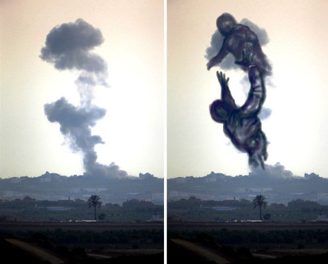 gaza-israel-rocket-strike-smoke-art-24-650x523