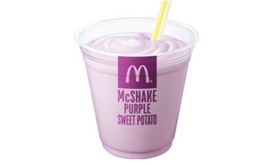 McDonalds anuncia milk-shake 'saudável' de batata-doce roxa no Japão
