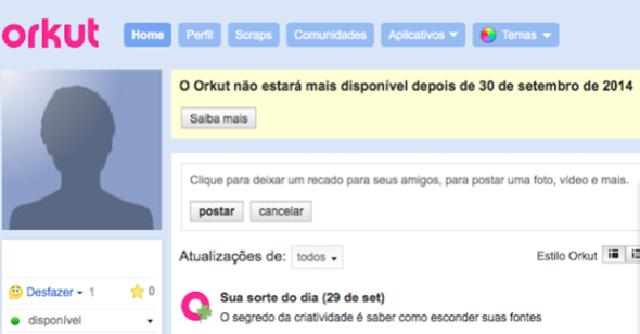 Orkut chegou ao fim nessa terça-feira (30) veja o que resta da rede social