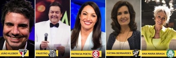 Na torcida: conheça o time do coração dos apresentadores de TV