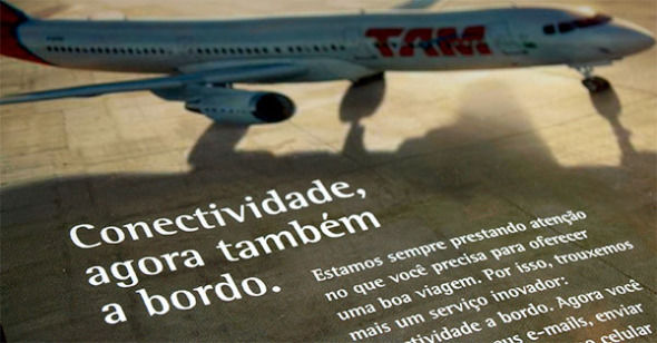 TAM oferecerá Wi-Fi para passageiros