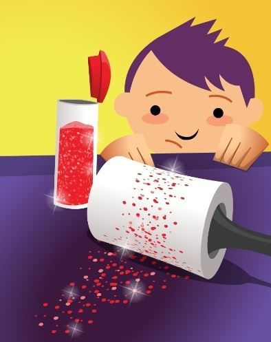 retirar-glitter