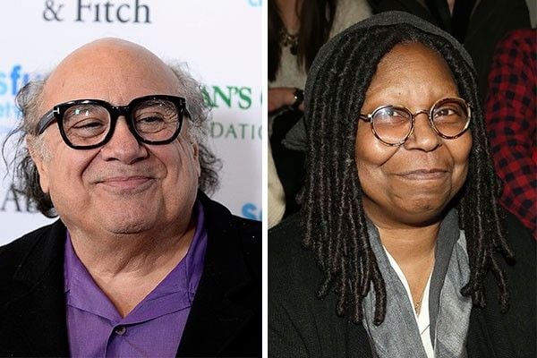 Danny DeVito e Whoopi Goldberg