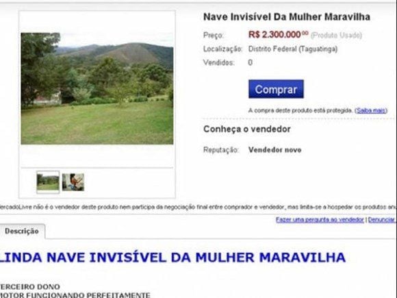 Nave invisível da Mulher Maravilha