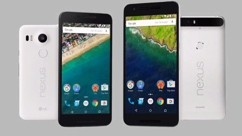 Novos smartphones Nexus