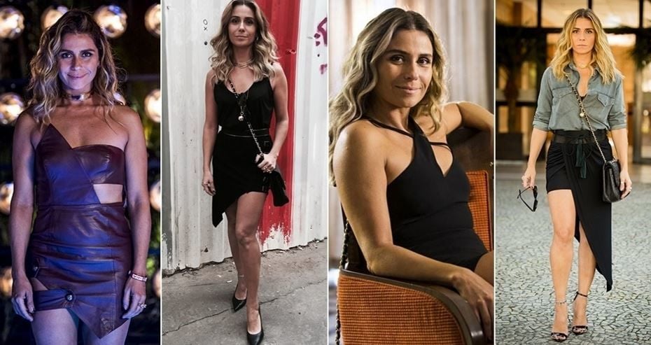 Looks de Atena da novela A Regra do Jogo