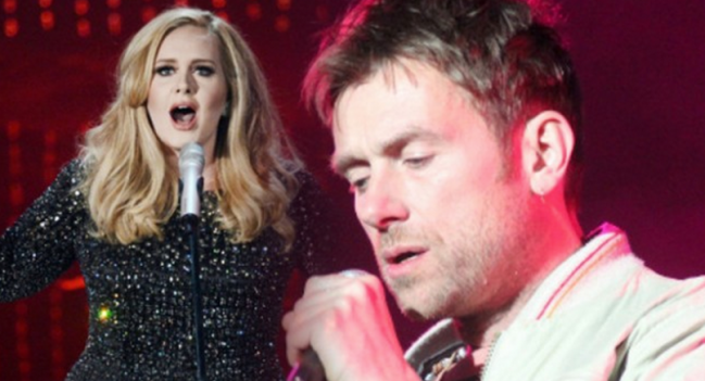 Adele e Damon Albarn (Blur)