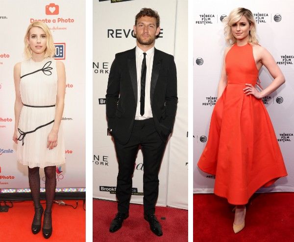 Emma Roberts, Alex Pettyfer e Dianna Agron