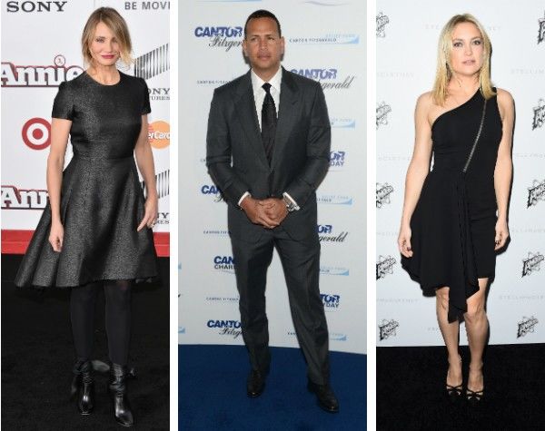 Cameron Diaz, Alex Rodriguez e Kate Hudson.