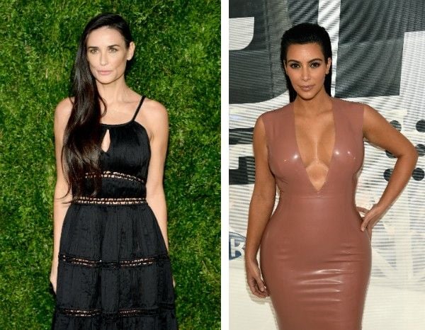 Demi Moore e Kim Kardashian