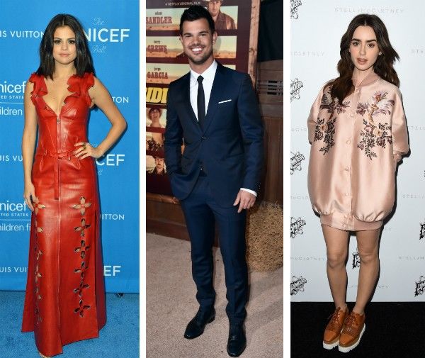 Selena Gomez, Taylor Lautner e Lily Collins