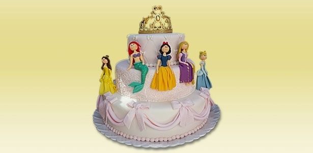Bolo das princesas Disney