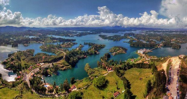 Guatape na Colômbia