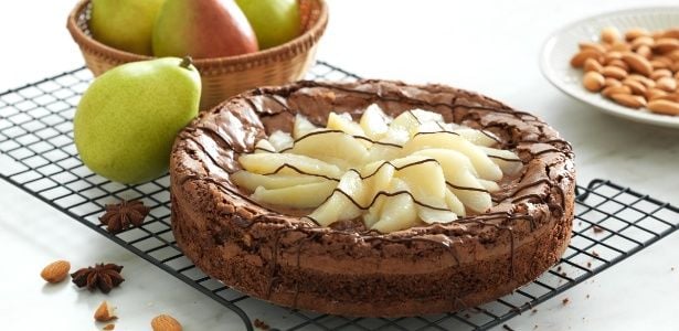 Brownie em forma de torta